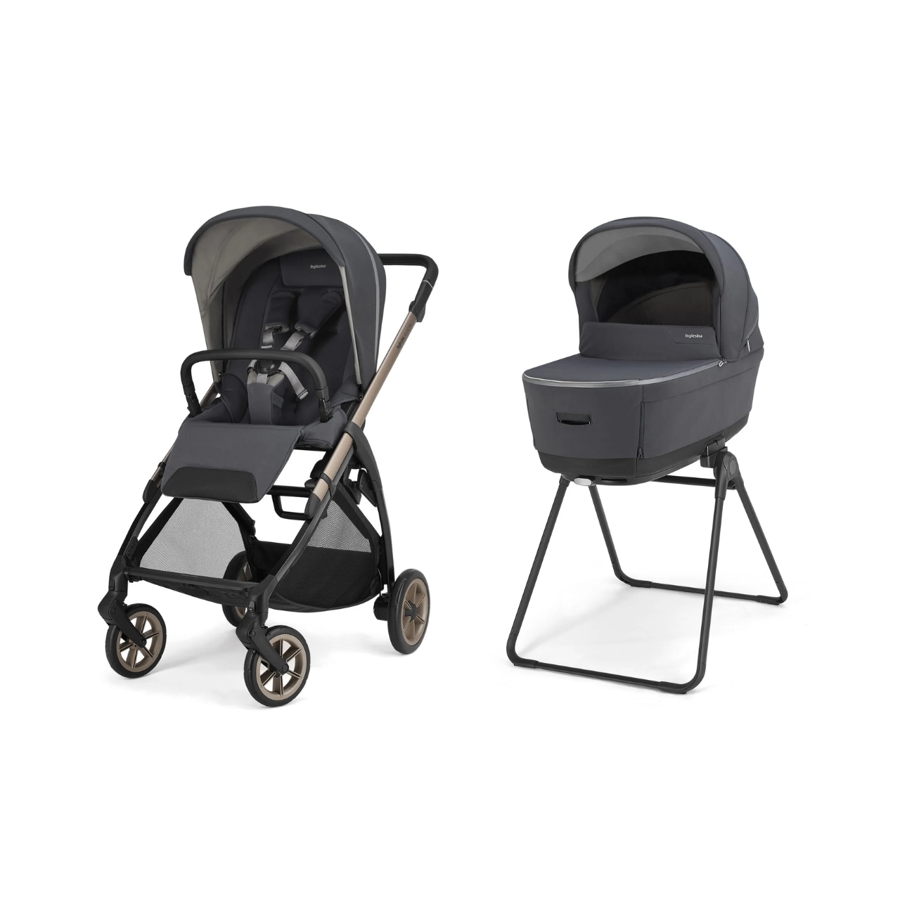 duo-electa-grey Inglesina - Passeggino + Navetta Electa - immagine 1