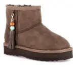 Grunland - Stivaletto con zeppa e nappina Marrone